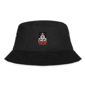 I like my Boarder Collie Hundeliebe - Bucket Hat - black - Front - Lela (165cm)