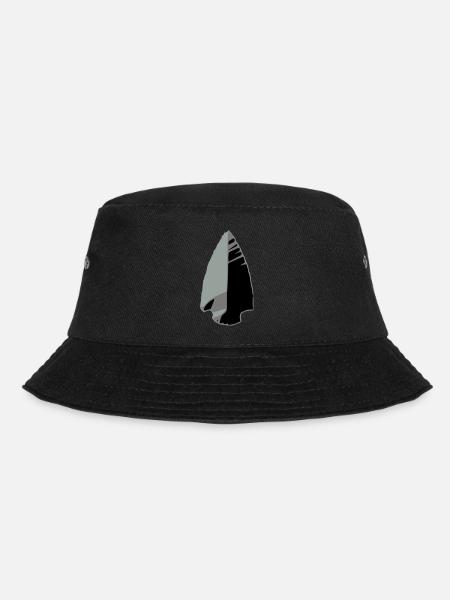 flint arrowhead indian - Bucket Hat - black