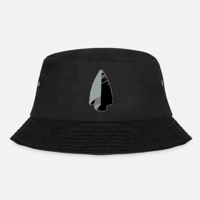 flint arrowhead indian - Bucket Hat - black