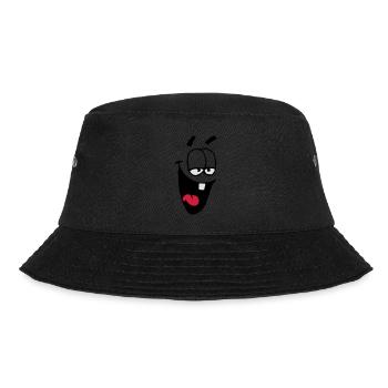 Laughing Comic Face Schadenfreude Laughing - Bucket Hat - black - Front - Lela (165cm)