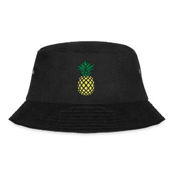 flippige Ananas - Bucket Hat - Schwarz - Vorne - Lela (165cm)