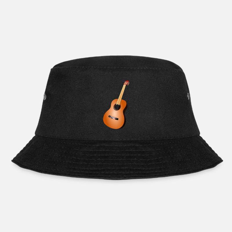 guitar - Bucket Hat - black