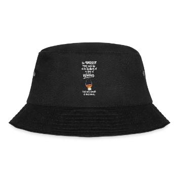 Whisky Design Glass of Whisky - Bucket Hat - Schwarz - Vorne - Lela (165cm)