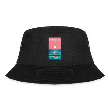 Kardamena Sonnenaufgang Kos - Bucket Hat - Schwarz - Vorne - Lela (165cm)