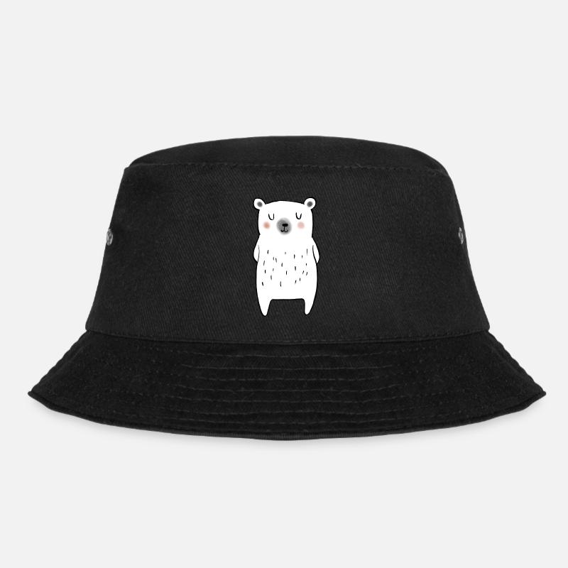 Kleiner Eisbär - Bucket Hat - Schwarz