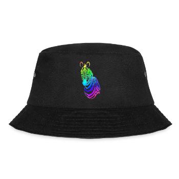 Zebra | Wildlife | Zoo | Africa - Bucket Hat - black - Front - Lela (165cm)