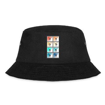 Overthingking | Periodic Table of Elements - Bucket Hat - black - Front - Lela (165cm)