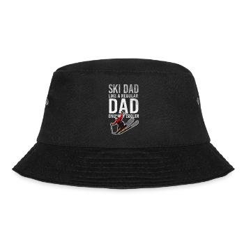 Funny quote ski father skier - Bucket Hat - black - Front - Lela (165cm)