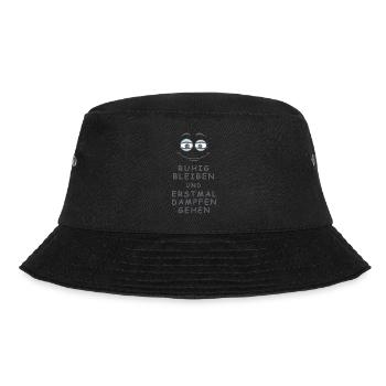 Dampfen gehen - Bucket Hat - Schwarz - Vorne - Lela (165cm)
