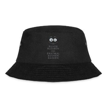 Kuchen backen - Bucket Hat - Schwarz - Vorne - Lela (165cm)