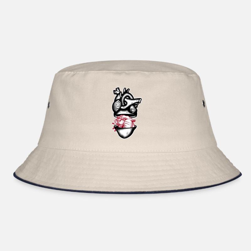 Heart Panthere black and red Bucket Hat