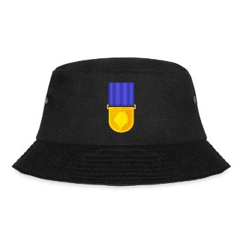 Carolina Reaper Medaille - Bucket Hat - Schwarz - Vorne - Lela (165cm)
