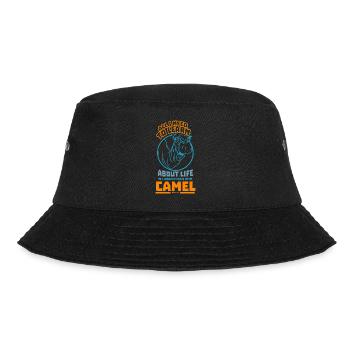 Camel All I Need To Learn About Life - Bucket Hat - Schwarz - Vorne - Lela (165cm)