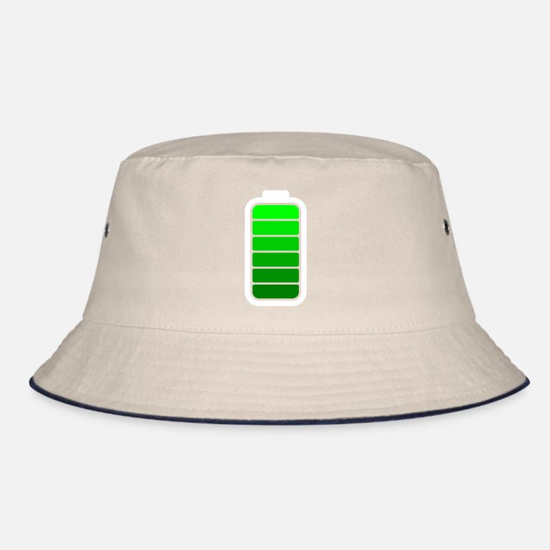 FULL BATTERY - White Bucket Hat