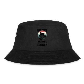 lustiger BMX Spruch - Bucket Hat - Schwarz - Vorne - Lela (165cm)