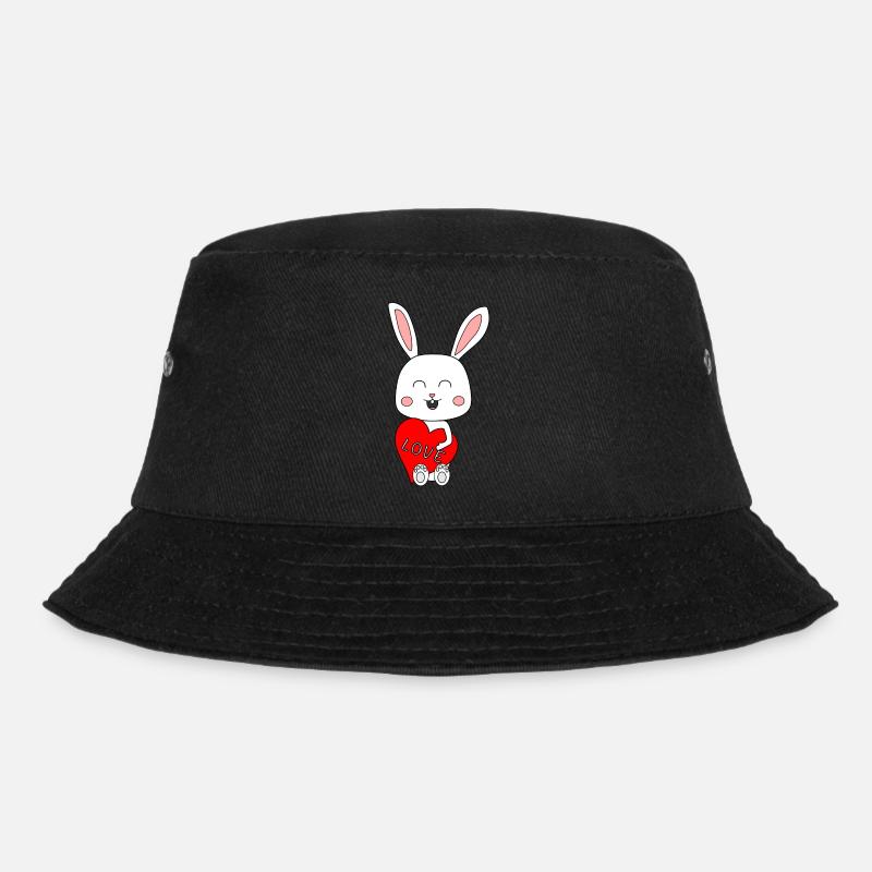 Love Bunny - Bucket Hat - Schwarz