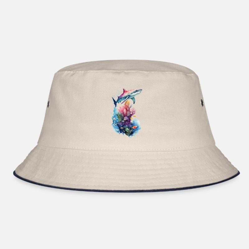 Hai Ocean Landschaft Bucket Hat