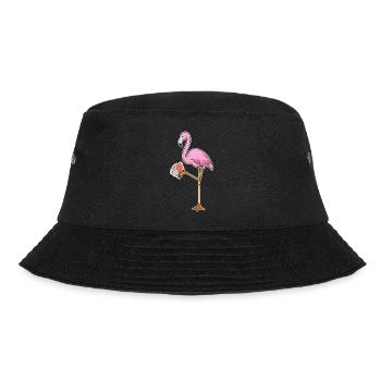 Flamingo Poker Poker Cards - Bucket Hat - black - Front - Lela (165cm)
