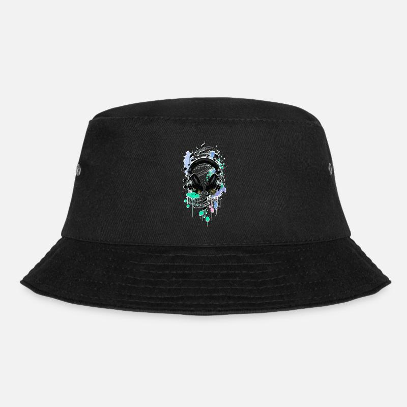 Kopfhörer - Bucket Hat - Schwarz