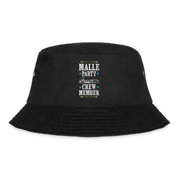 Malle Party Crew - Bucket Hat - Schwarz - Vorne - Lela (165cm)