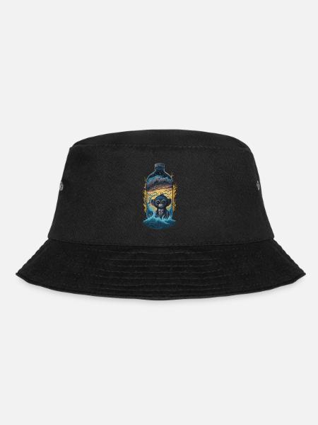 Affe - Bucket Hat - Schwarz