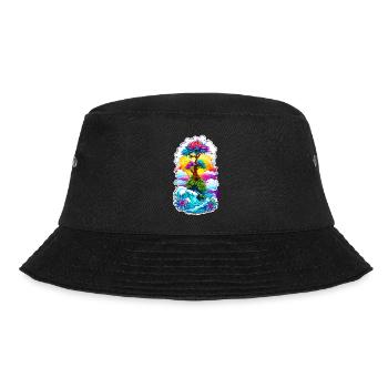 High waves 03 - Bucket Hat - Schwarz - Vorne - Lela (165cm)