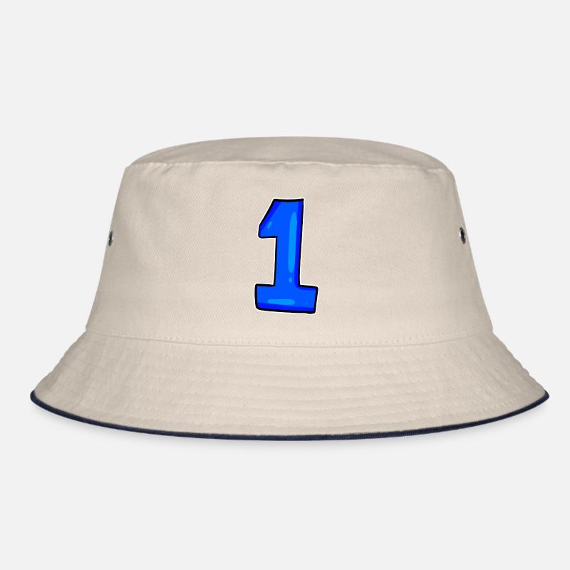 1 blue Bucket Hat