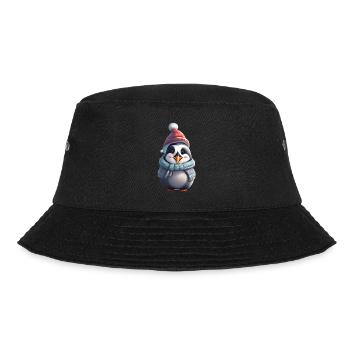 Festlicher Pinguin-Feiertag - Bucket Hat - Schwarz - Vorne - Lela (165cm)