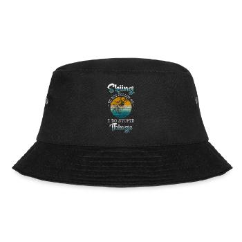 Snowboarden Sport Winter Wintersport - Bucket Hat - Schwarz - Vorne - Lela (165cm)