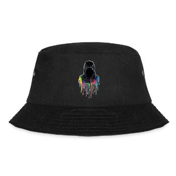 Coloured hoodie - Bucket Hat - black - Front - Lela (165cm)