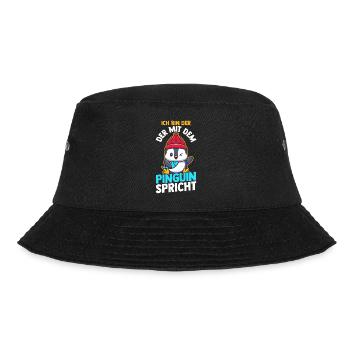 Pinguin - Bucket Hat - Schwarz - Vorne - Lela (165cm)