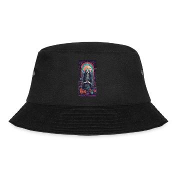Vintage Goth Girl Victorian Occult Aesthetic - Bucket Hat - black - Front - Lela (165cm)
