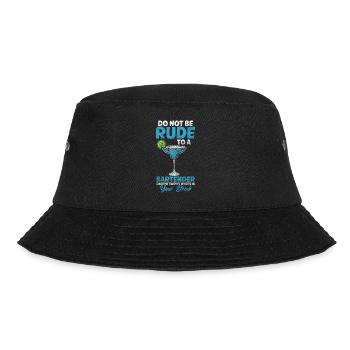 Bartender Disco Whiskey Bartender - Bucket Hat - black - Front - Lela (165cm)