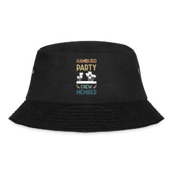 Hamburg Party Crew - Bucket Hat - Schwarz - Vorne - Lela (165cm)