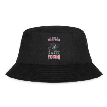 Yoga Grandmother - Bucket Hat - black - Front - Lela (165cm)