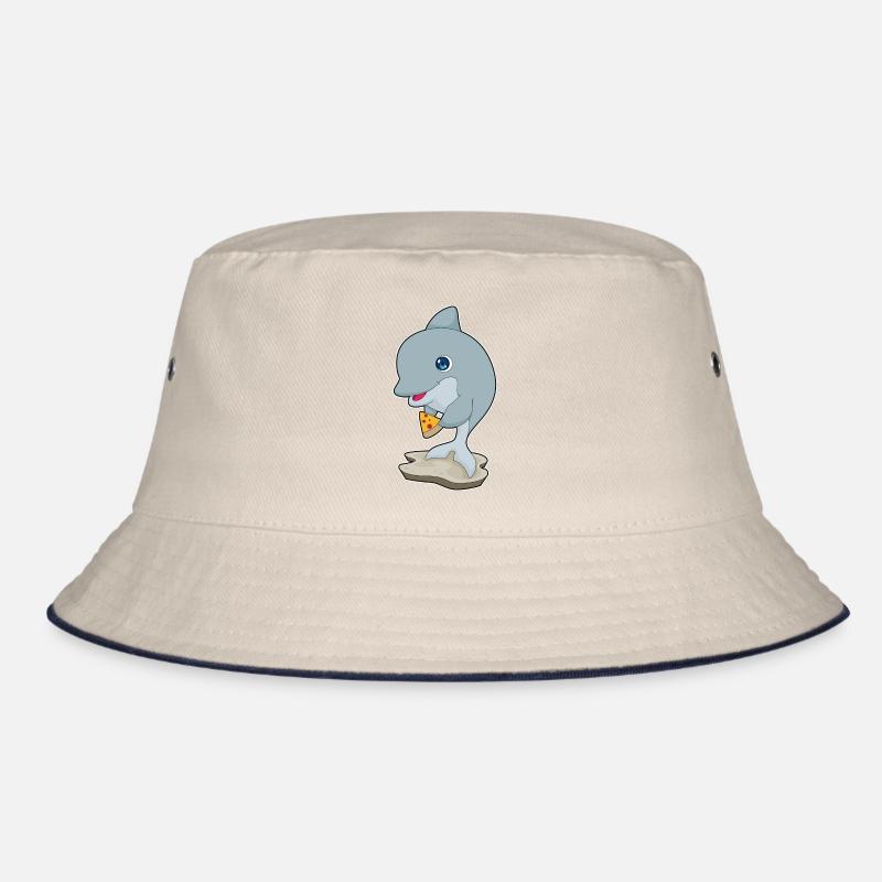 Dolphin Pizza Bucket Hat
