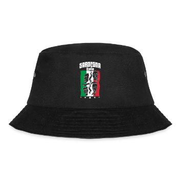 Italien Sardinien Insel Sardegna Urlaub Meer - Bucket Hat - Schwarz - Vorne - Lela (165cm)