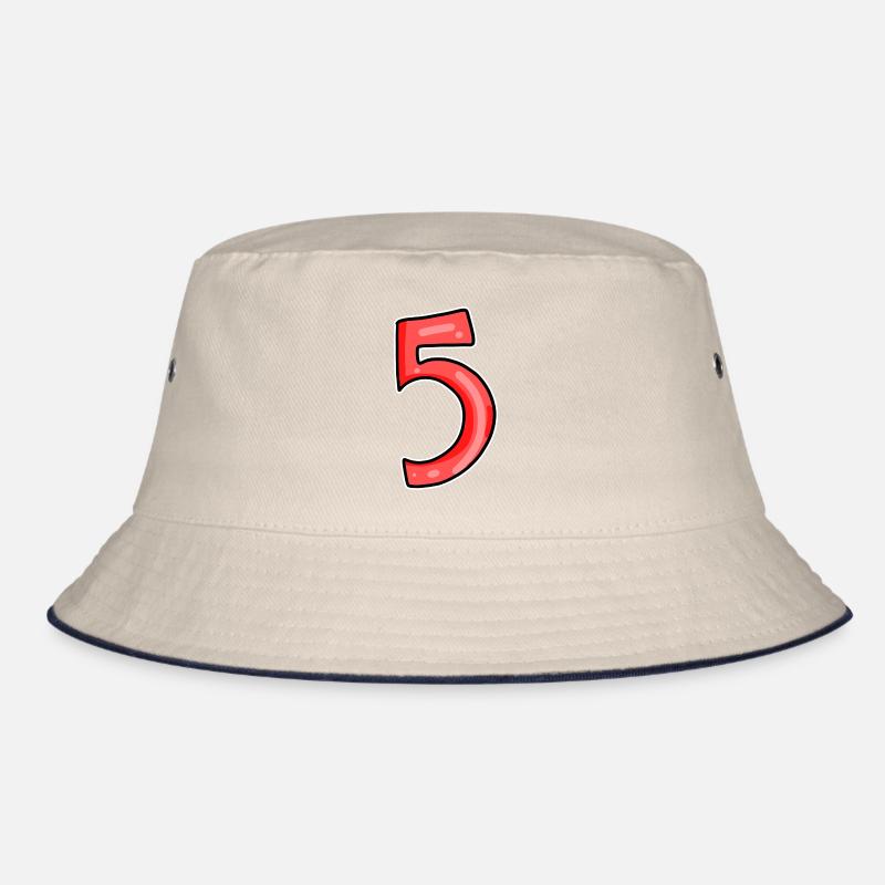 5 rot Bucket Hat