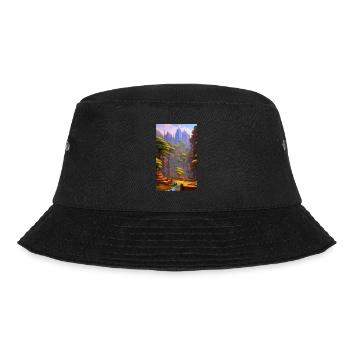 Vergessene dystopische Welt - Bucket Hat - Schwarz - Vorne - Lela (165cm)