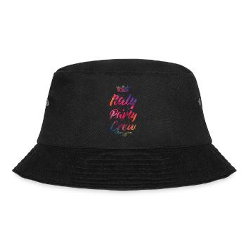 Italien Party Crew Bunt - Bucket Hat - Schwarz - Vorne - Lela (165cm)