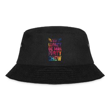 Lloret De Mar Party Crew Spruch - Bucket Hat - Schwarz - Vorne - Lela (165cm)
