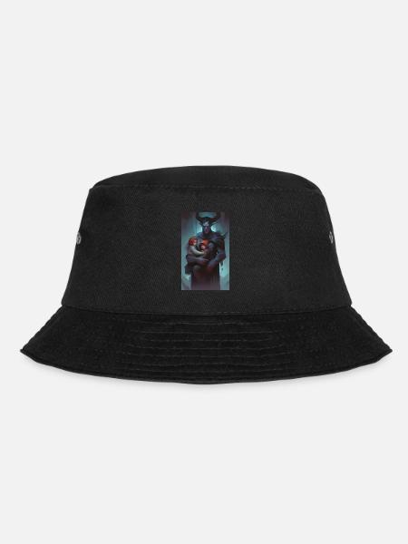 dark monster child guardian - Bucket Hat - black
