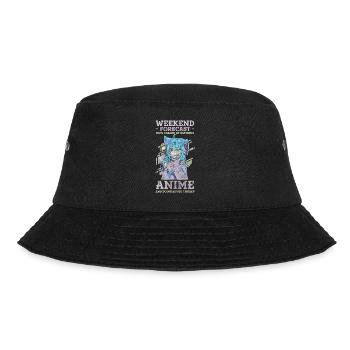 Anime Convention Senpai Otaku - Bucket Hat - Schwarz - Vorne - Lela (165cm)