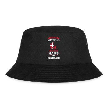 Dänemark Flagge dänisch Geschenk - Bucket Hat - Schwarz - Vorne - Lela (165cm)