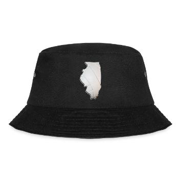 Illinois (United States) | real volleyball | Map - Bucket Hat - black - Front - Lela (165cm)