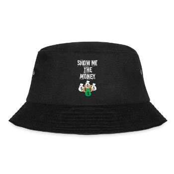 Show Money Design für gut verdienende Berufstätige - Bucket Hat - Schwarz - Vorne - Lela (165cm)