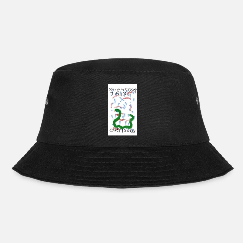 Snake in Rain - Bucket Hat - black