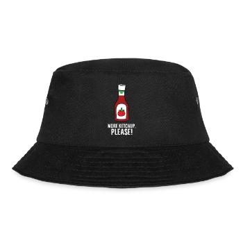 Ketchup - More Ketchup, please! - Bucket Hat - Schwarz - Vorne - Lela (165cm)