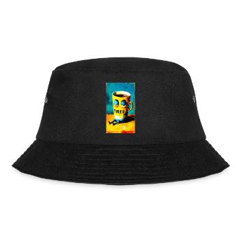 "Tired Coffee" by van Gogh - Bucket Hat - Schwarz - Vorne - Lela (165cm)
