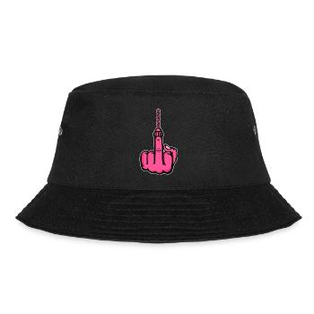 Va te faire foutre, perceuse – Majeur rose - Bob - noir - Devant - Lela (165cm)